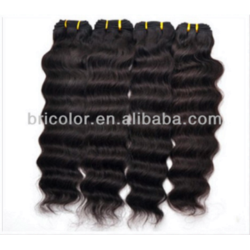 No tangle no mix Color 1# Jet Black Deep Wave 100% human hair extention
